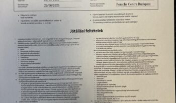 PORSCHE TAYCAN Magyarországi 1ÉV GYÁRI GARANCIÁVAL!!! Performance Plus full