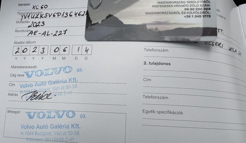 VOLVO XC60 2.0 [B4] MHEV Plus Dark AWD Geartronic Magyarországi 27%-os ÁFA-s számlával! ÚJSZERŰ!!! FACELIFT!!! full