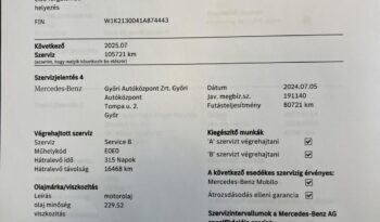 MERCEDES-BENZ E 220 d 9G-TRONIC 99000Km!!! Designo bőr belső!!! Vezetett szervízkönyv!!! full