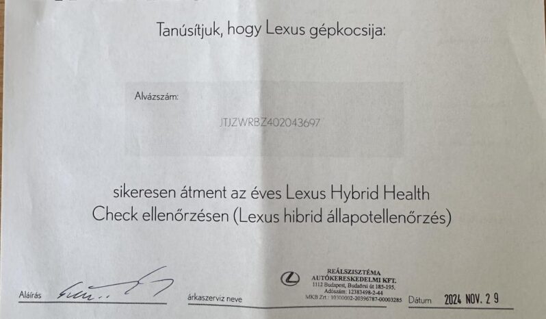 LEXUS NX 300h Elegance Safety CVT MAGYARORSZÁGI – 91.000 KM – ÚJSZERŰ!! full