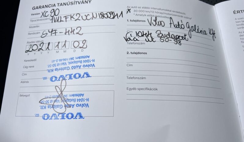 VOLVO XC90 2.0 [B5] MHEV Ultimate Dark Geartronic (7 személyes ) ÁFA-S! Magyarországi LÉGRUGÓS 7 személyes R-DESIGN full