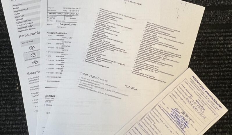 TOYOTA YARIS 1.6 VVT-i GR Sport 4WD Sport csomag! Magyarországi! Sérülésmentes! full