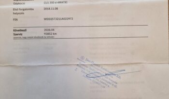 MERCEDES-BENZ CLS-OSZTÁLY CLS 350 d 4Matic 9G-TRONIC 83000Km!!! Vezetett szervízkönyv!!! Multibeam!!! Burmeister!!! full
