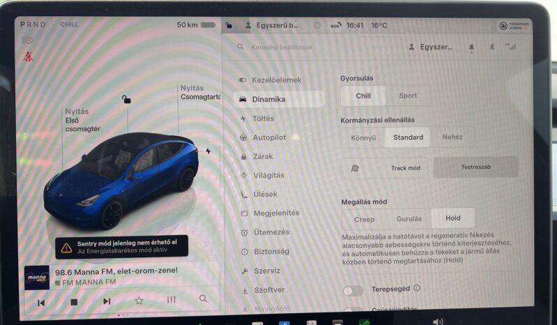 TESLA MODEL Y Performance AWD (Automata) Magyarországi! Sérülédmentes! Midnight Silver! White Interior! Gyönyörű állapot! full