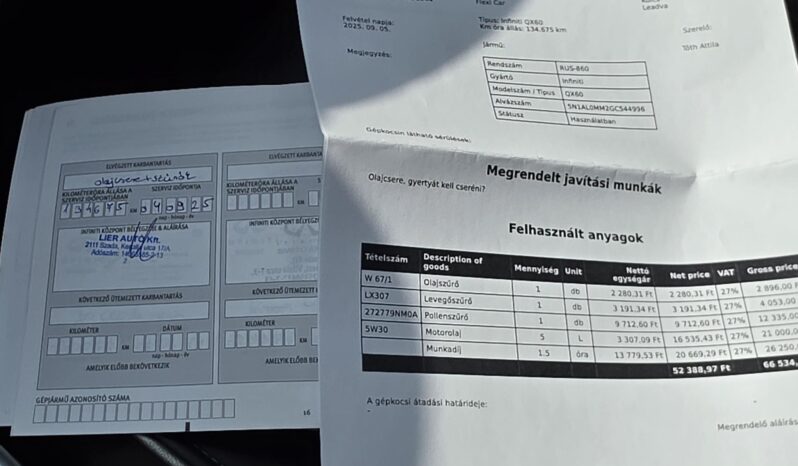 INFINITI QX60 Magyarországon forgalomba helyezett! FULL-EXTRA! full