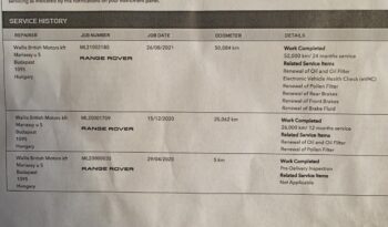 LAND ROVER RANGE ROVER VELAR RangeVelar 5.0 V8 SVAutobiography Dynamic (Automata) Magyarországi Full-Extra MATT PRÉMIUM SZÜRKE full