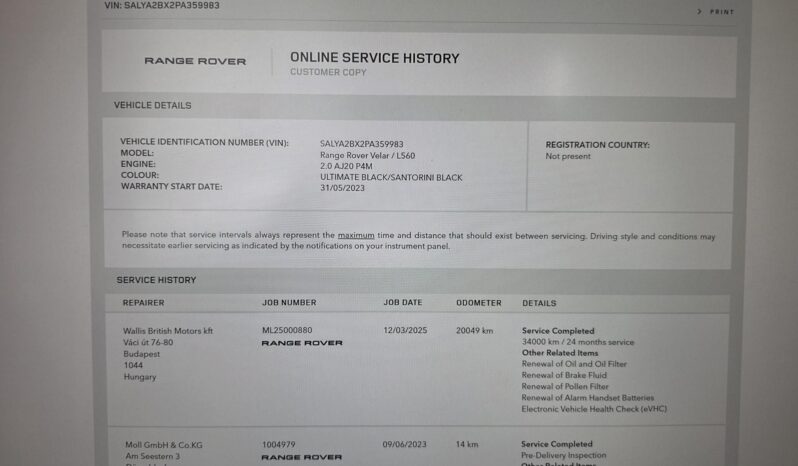 LAND ROVER RANGE ROVER VELAR RangeVelar P250 R-Dynamic SE (Automata) 34.000km Panorámatető Mátrix Meridian! GYÖNYÖRŰ ÁLLAPOT! full