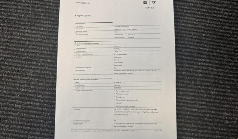 CUPRA FORMENTOR 2.5 TSI VZ 4Drive DSG Kifogástalan állapot!!! 85 000Km!!! Vezetett szervizkönyv!!! full