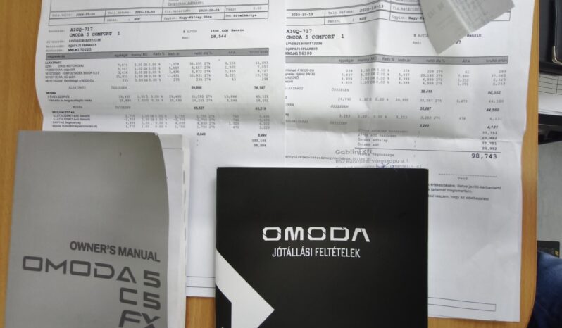 OMODA OMODA 5 1.6 TGDI Comfort DCT MAGYARORSZÁGI – 18.000 KM – 7 ÉV GYÁRI GARANCIÁVAL!! full